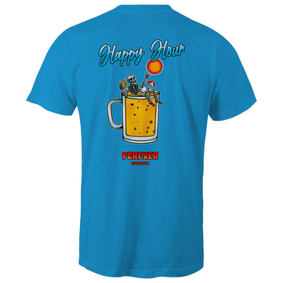 IS IT STILL HAPPY HOUR? - Mens T-Shirt - BACK PRINT