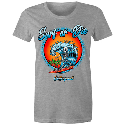 DYING FOR A SURF (W) - Womens T-Shirt - FRONT PRINT