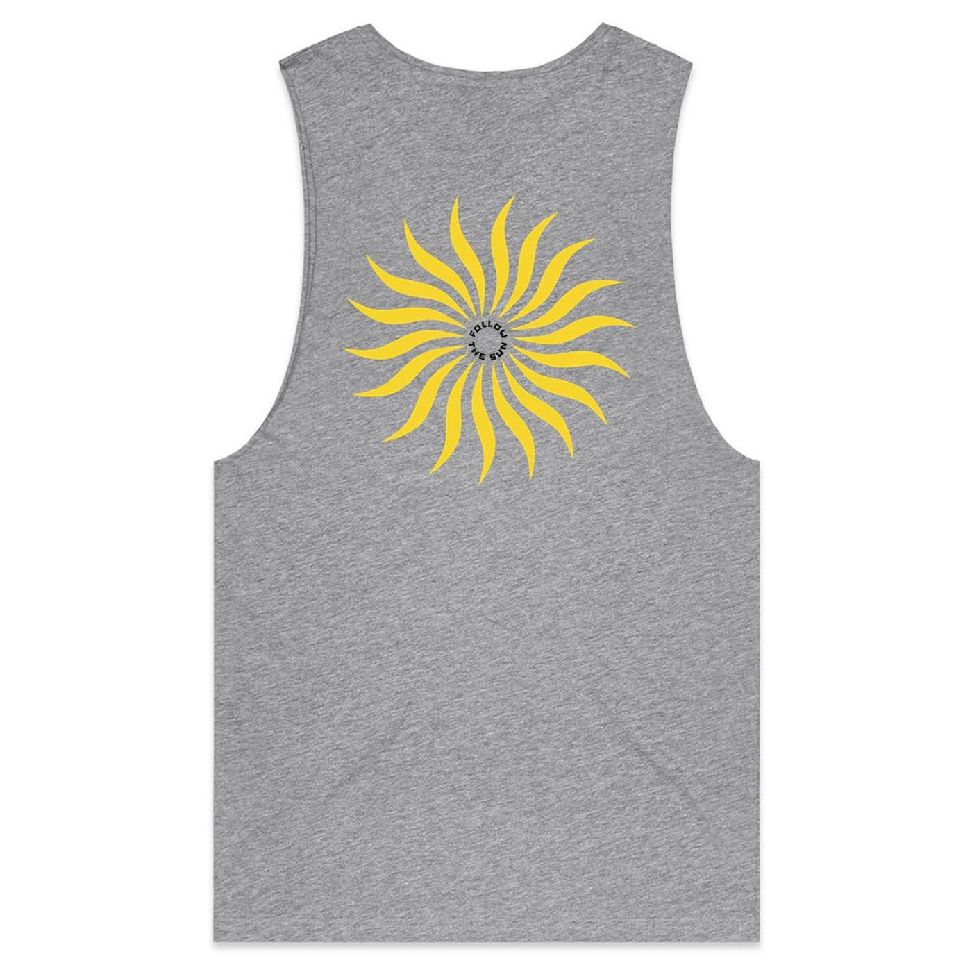 FOLLOW THE SUN II - Mens Sleeveless T-Shirt - BACK PRINT