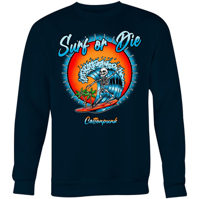 DYING FOR A SURF - Mens Sweatshirt - FRONT PRINT