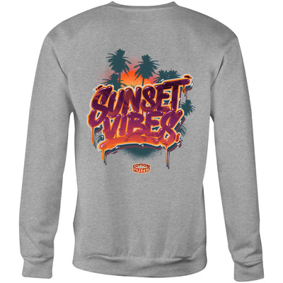 SUNSET VIBES (W) - Womens Sweatshirt - BACK PRINT