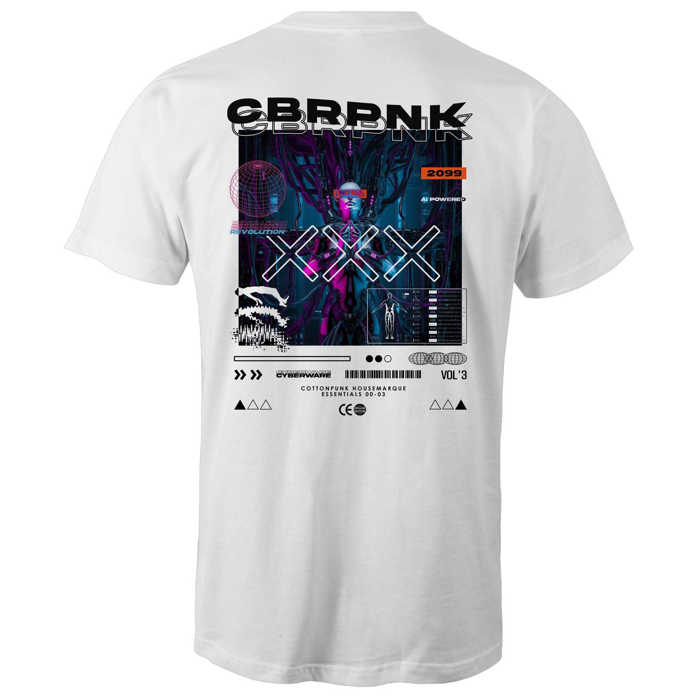 CBRPNK - Mens T-Shirt - BACK PRINT