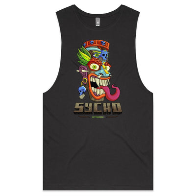 SYCHO - Mens Sleeveless T-Shirt - FRONT PRINT