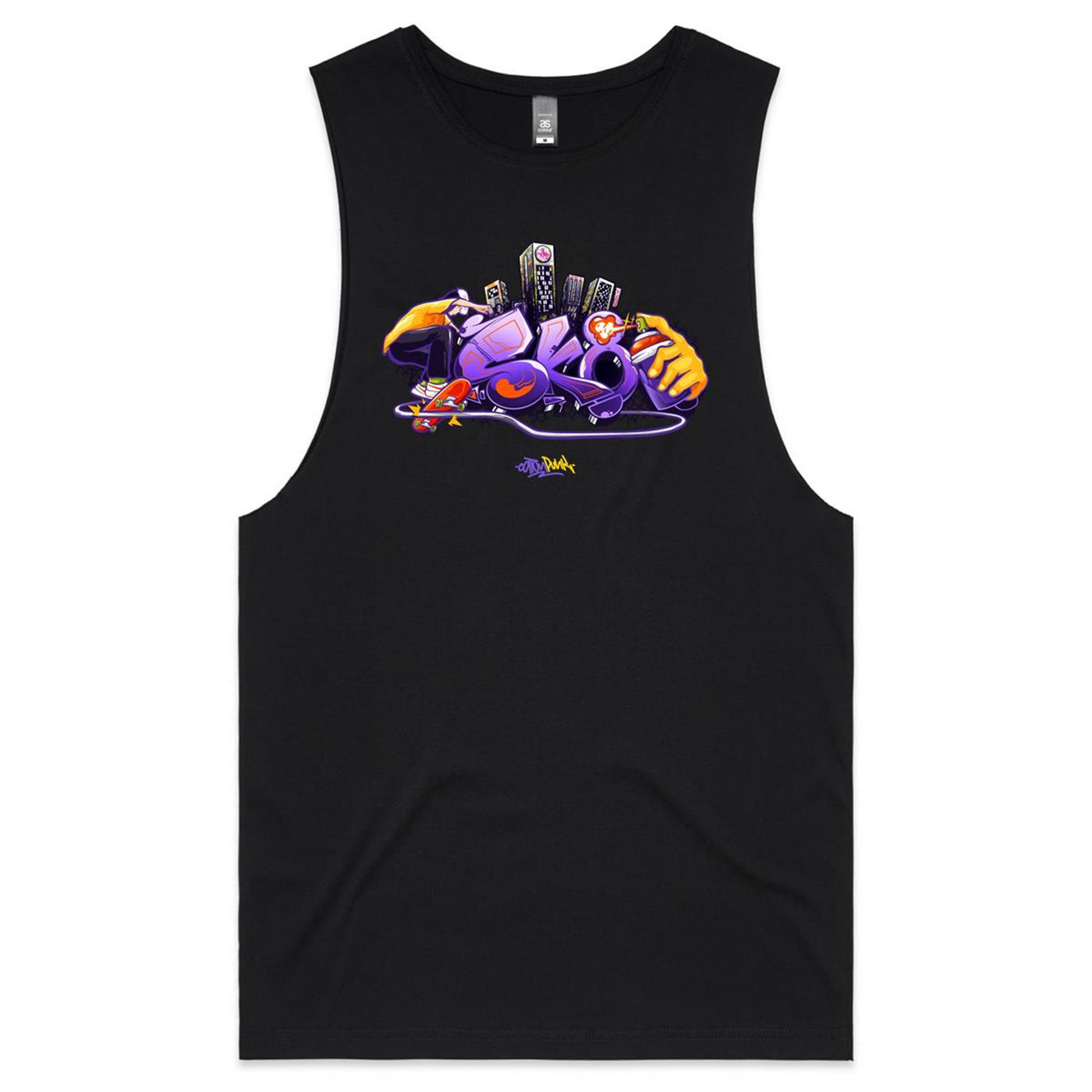 SK8 - Mens Sleeveless T-Shirt - FRONT PRINT