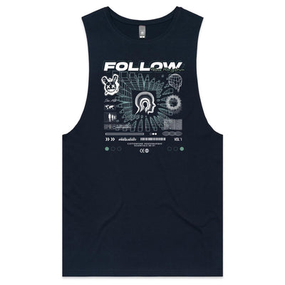 FREQUENCY - Mens Sleeveless T-Shirt - FRONT PRINT