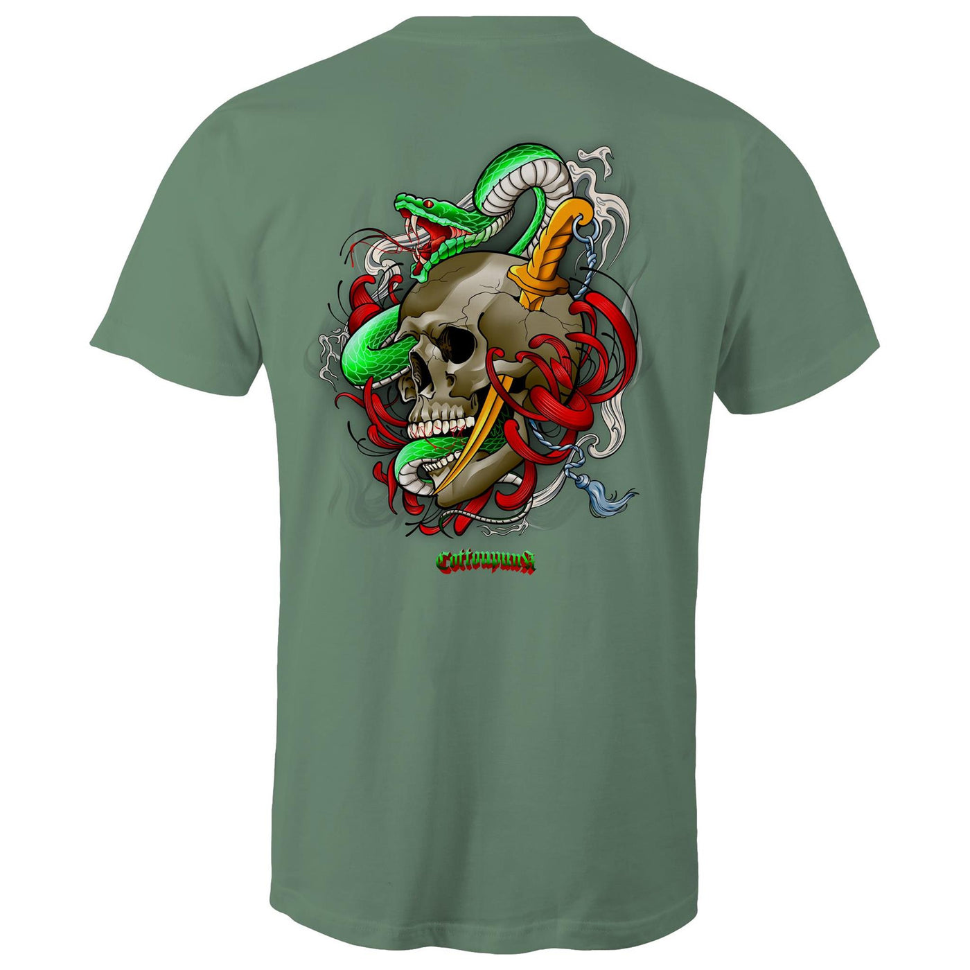 SNAKE - Mens T-Shirt - BACK PRINT