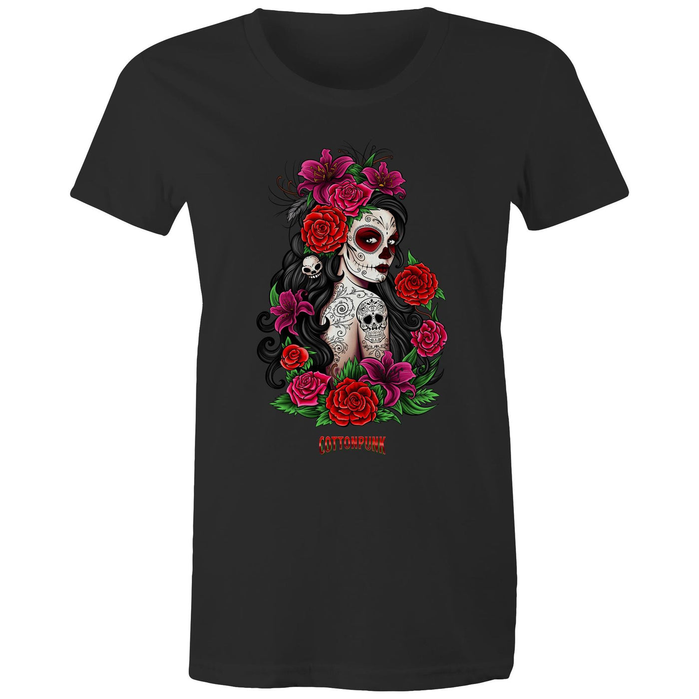 EL AMOR NUNCA MUERE - Womens T-Shirt - FRONT PRINT