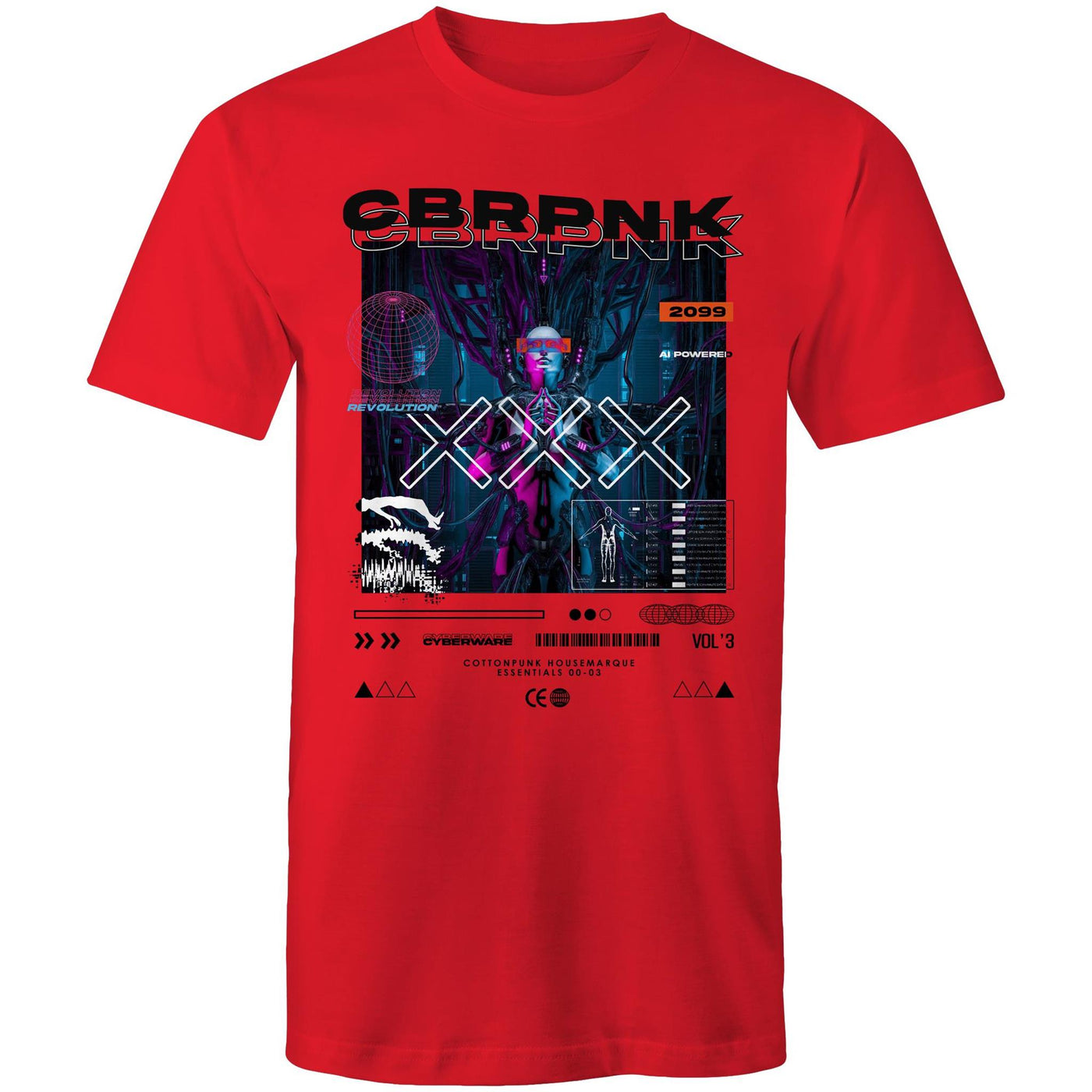 CBRPNK - Mens T-Shirt - FRONT PRINT