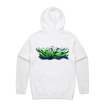 SNAKE (R) - Mens Pocket Hoodie - BACK PRINT