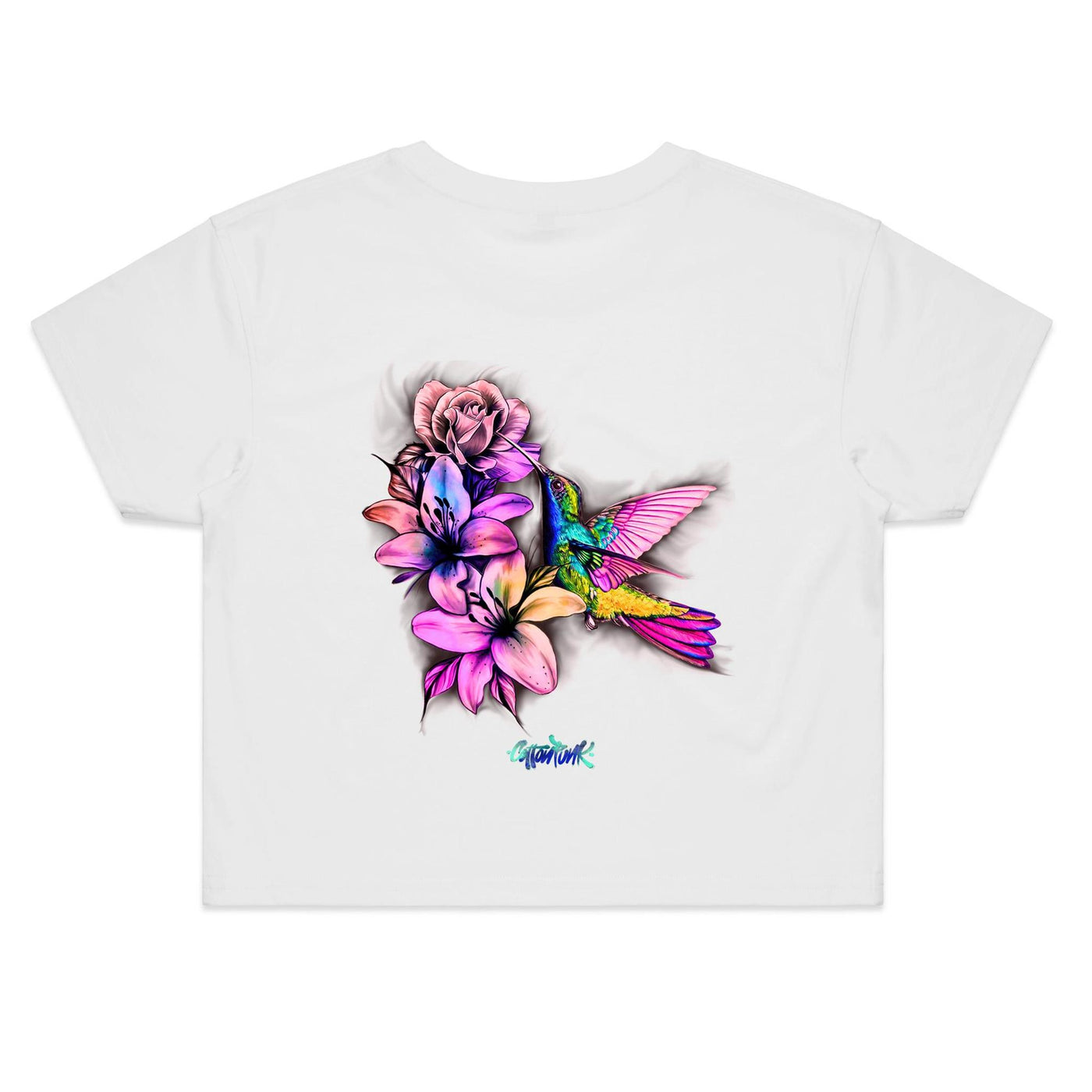 HUMMINGBIRD - Womens Crop - BACK PRINT