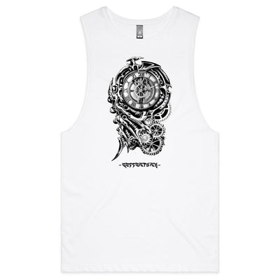 TIME KILLA 2 - Mens Sleeveless T-Shirt - FRONT PRINT