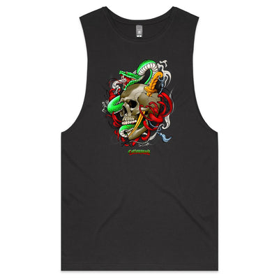 SNAKE - Mens Sleeveless T-Shirt - FRONT PRINT