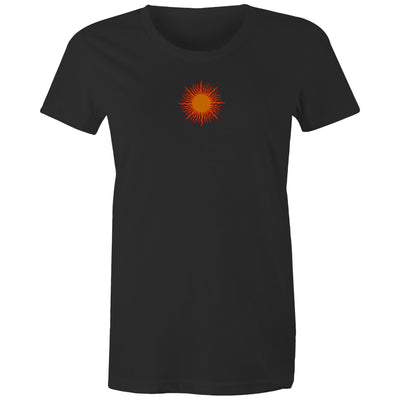 SUNSET VIBES (W) - Womens T-Shirt - BACK PRINT