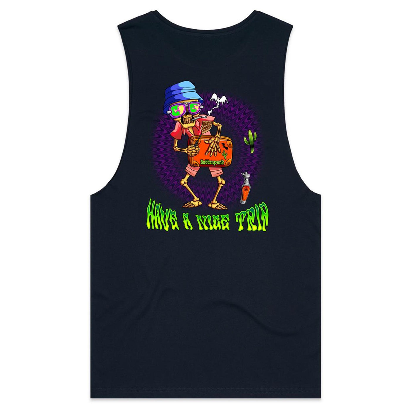 HAVE A NICE TRIP 2 - Mens Sleeveless T-Shirt - BACK PRINT