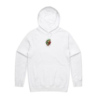 SNAKE (R) - Mens Pocket Hoodie - BACK PRINT