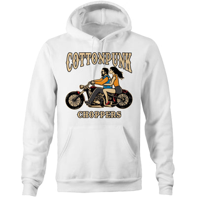 COTTONPUNK CHOPPERS - Mens Pocket Hoodie - FRONT PRINT