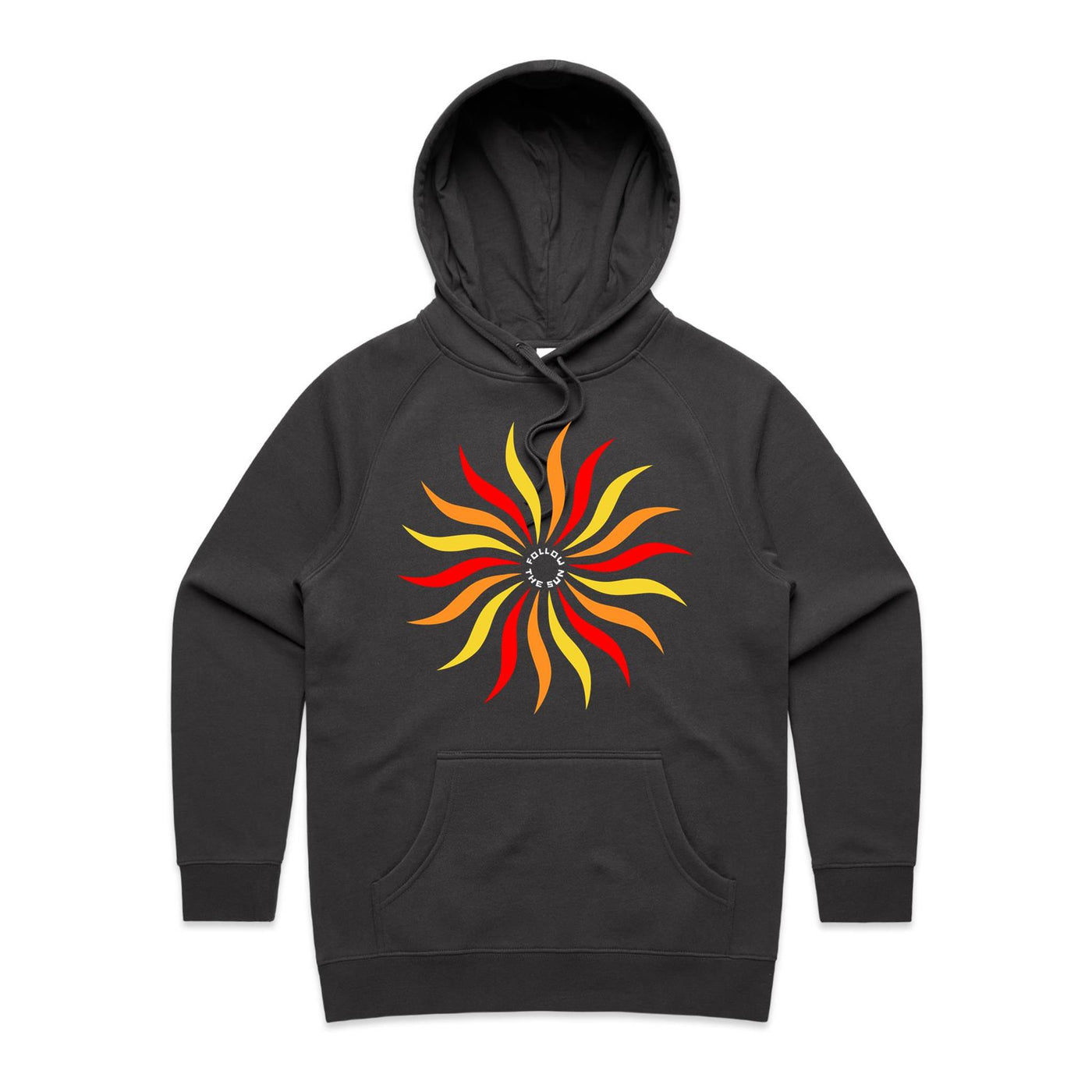 FOLLOW THE SUN (W) - Womens Pocket Hoodie - FRONT PRINT