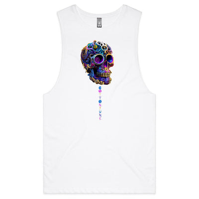 GEARS OF TIME - Mens Sleeveless T-Shirt - FRONT PRINT