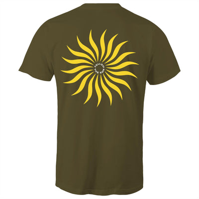 FOLLOW THE SUN II - Mens T-Shirt - BACK PRINT