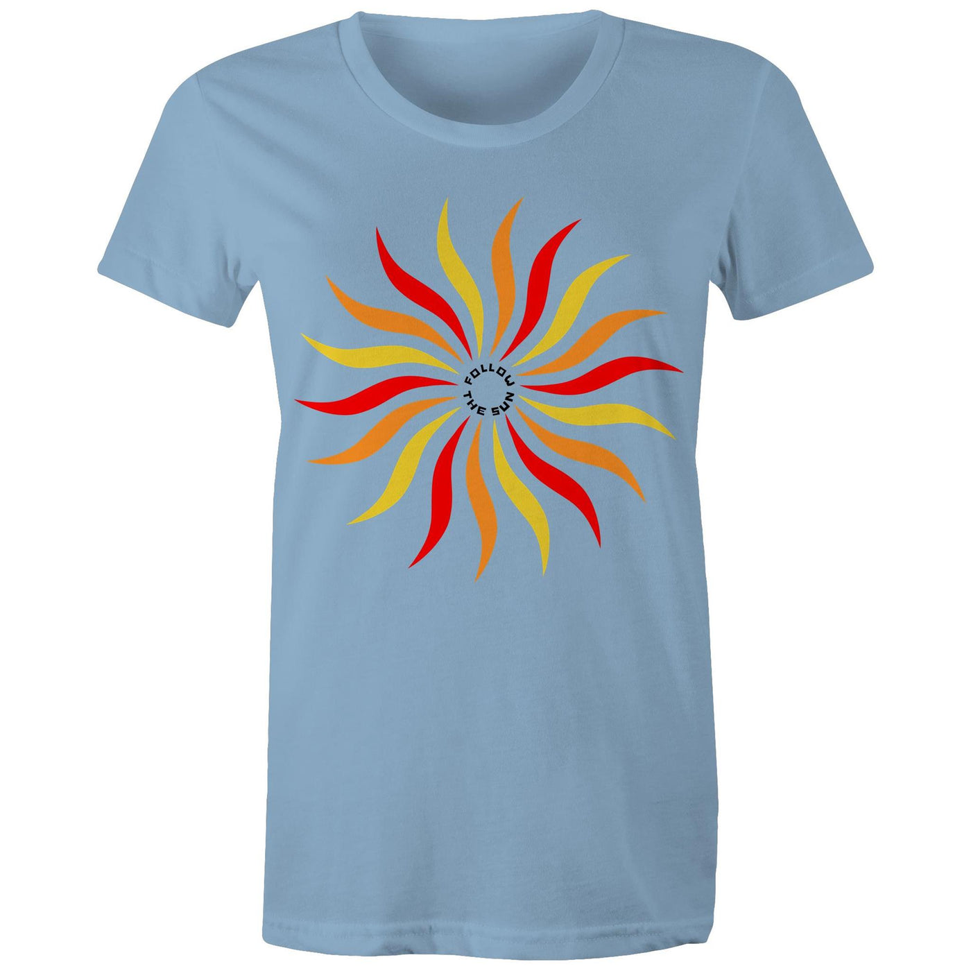 FOLLOW THE SUN (W) - Womens T-Shirt - FRONT PRINT