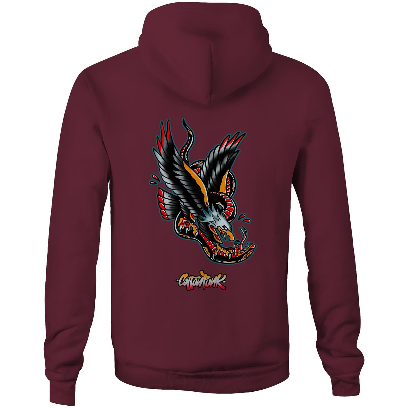 DEATH FROM ABOVE - Mens Pocket Hoodie - BACK PRINT