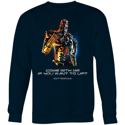 COME WITH ME - Mens Sweatshirt - FRONT PRINT