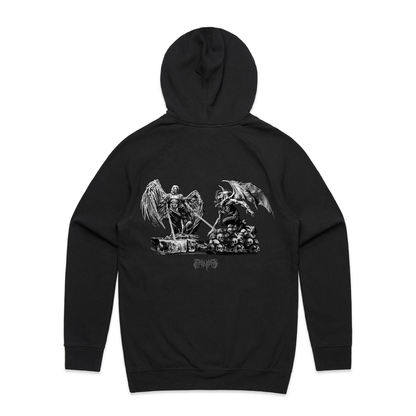 ANGELS & DEMONS - Mens Pocket Hoodie - BACK PRINT