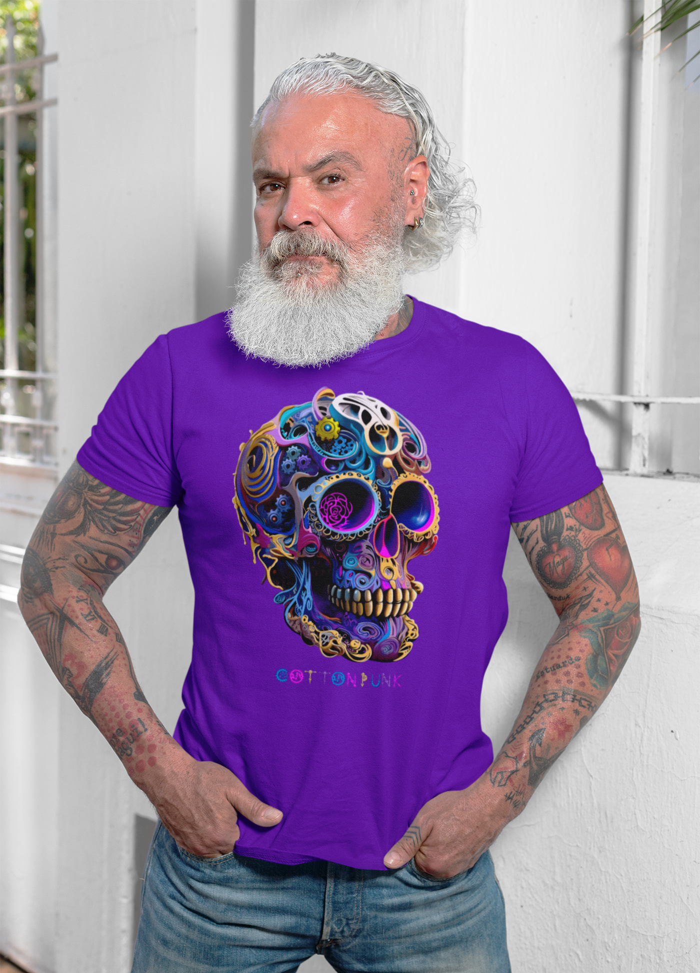 GEARS OF TIME V2 - Mens T-Shirt - FRONT PRINT