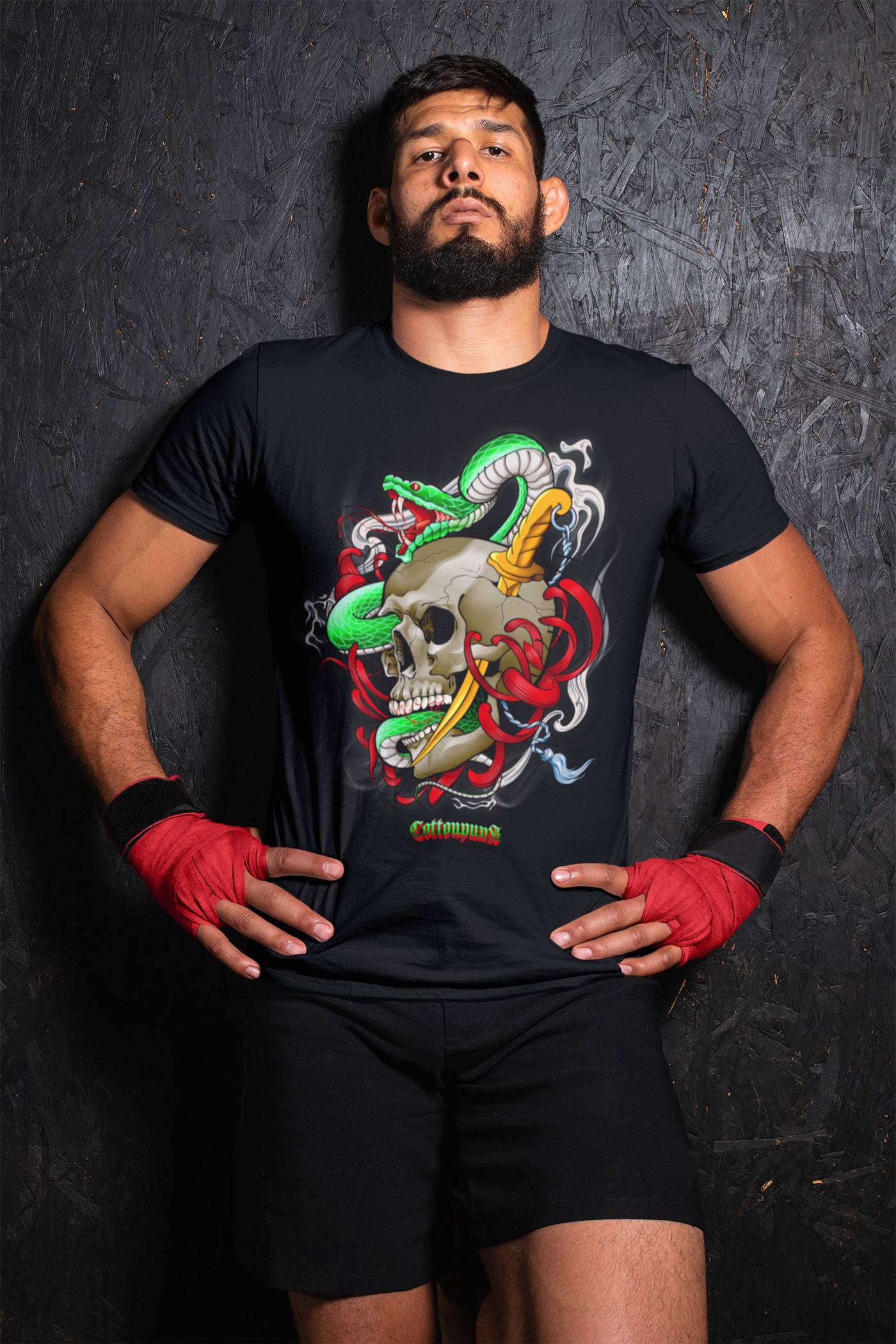 SNAKE - Mens T-Shirt - FRONT PRINT