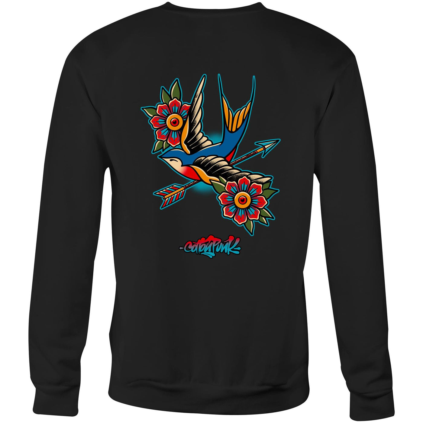 BIRD OF PREY - Mens Sweatshirt - BACK PRINT