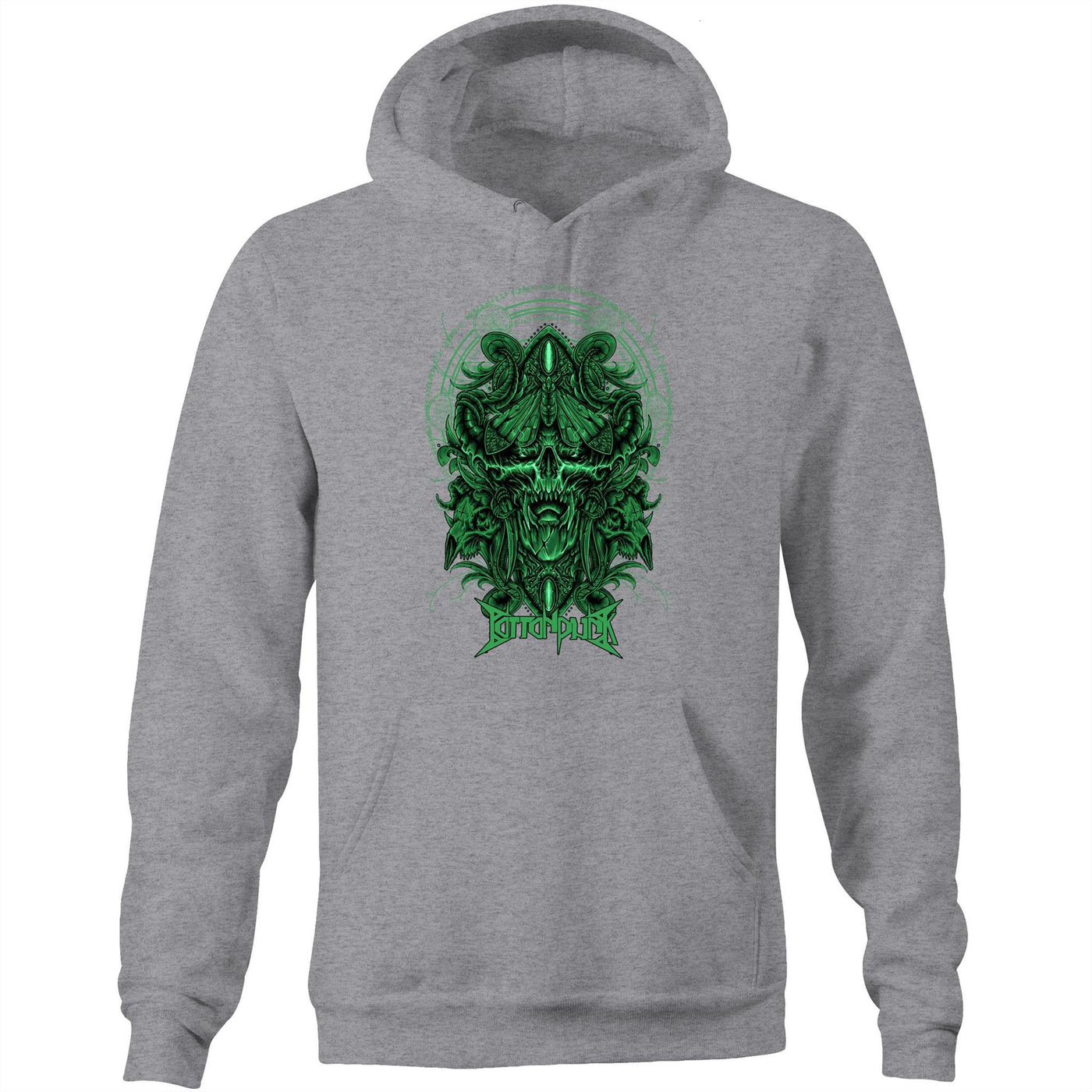 DEATHMOTH II - Mens Pocket Hoodie - FRONT PRINT