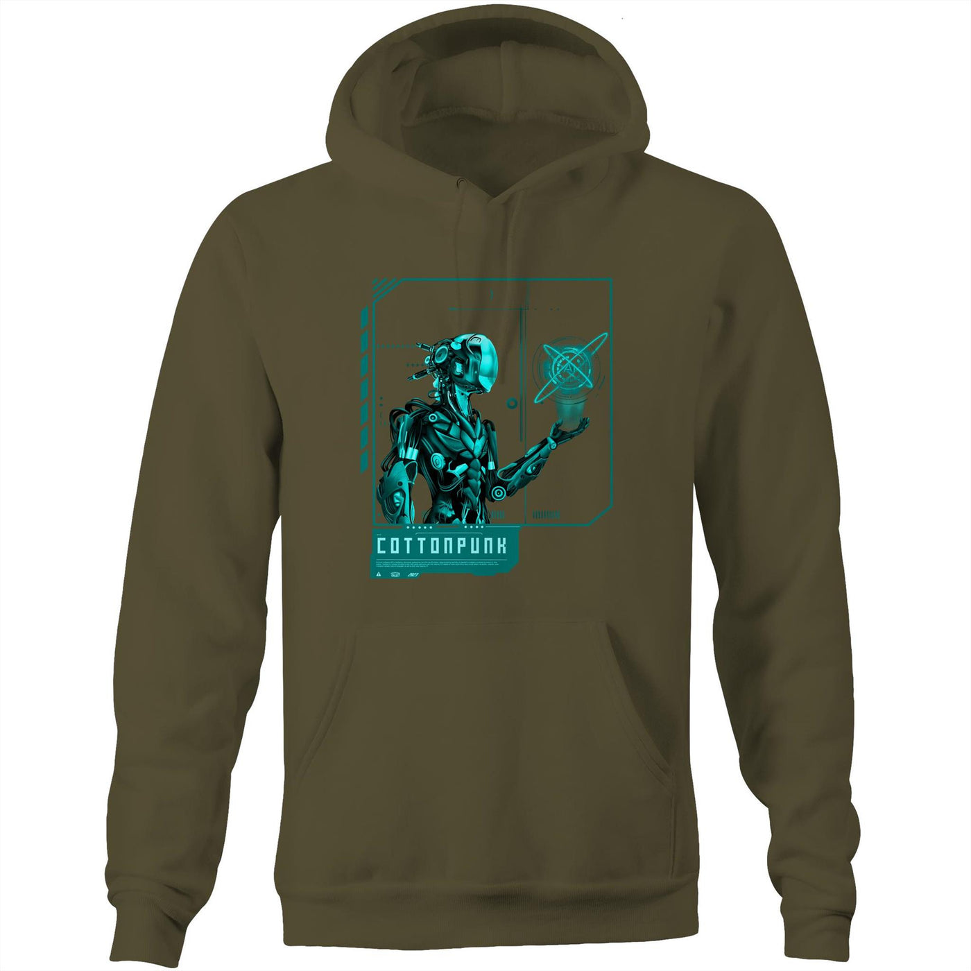 AI CONTROL III - Mens Pocket Hoodie - FRONT PRINT