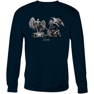 ANGELS & DEMONS - Mens Sweatshirt - BACK PRINT