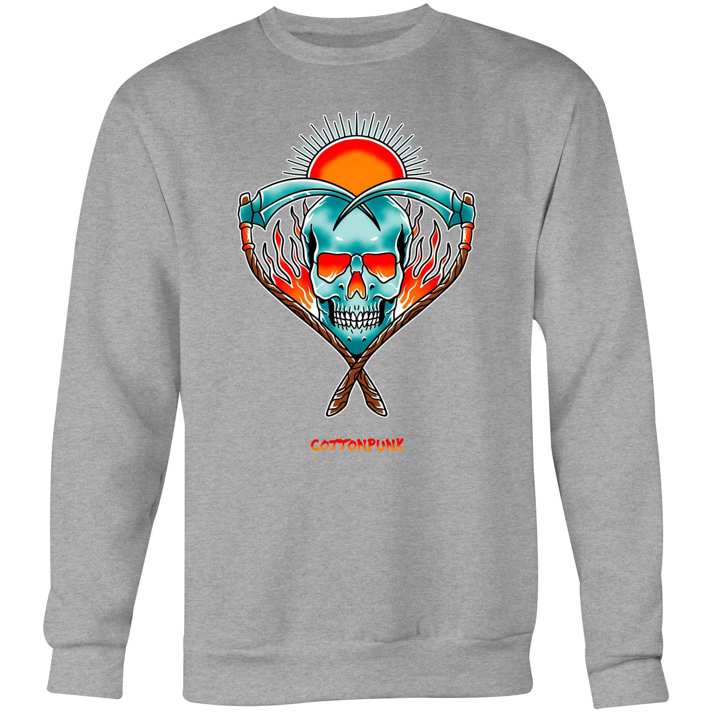 LOVE NEVER DIES - Mens Sweatshirt - FRONT PRINT