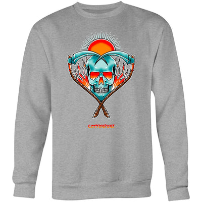 LOVE NEVER DIES - Mens Sweatshirt - FRONT PRINT