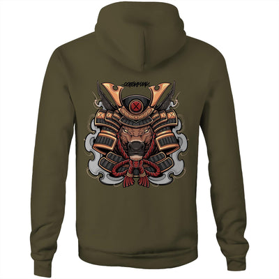 SPIRIT OX - Mens Pocket Hoodie - BACK PRINT