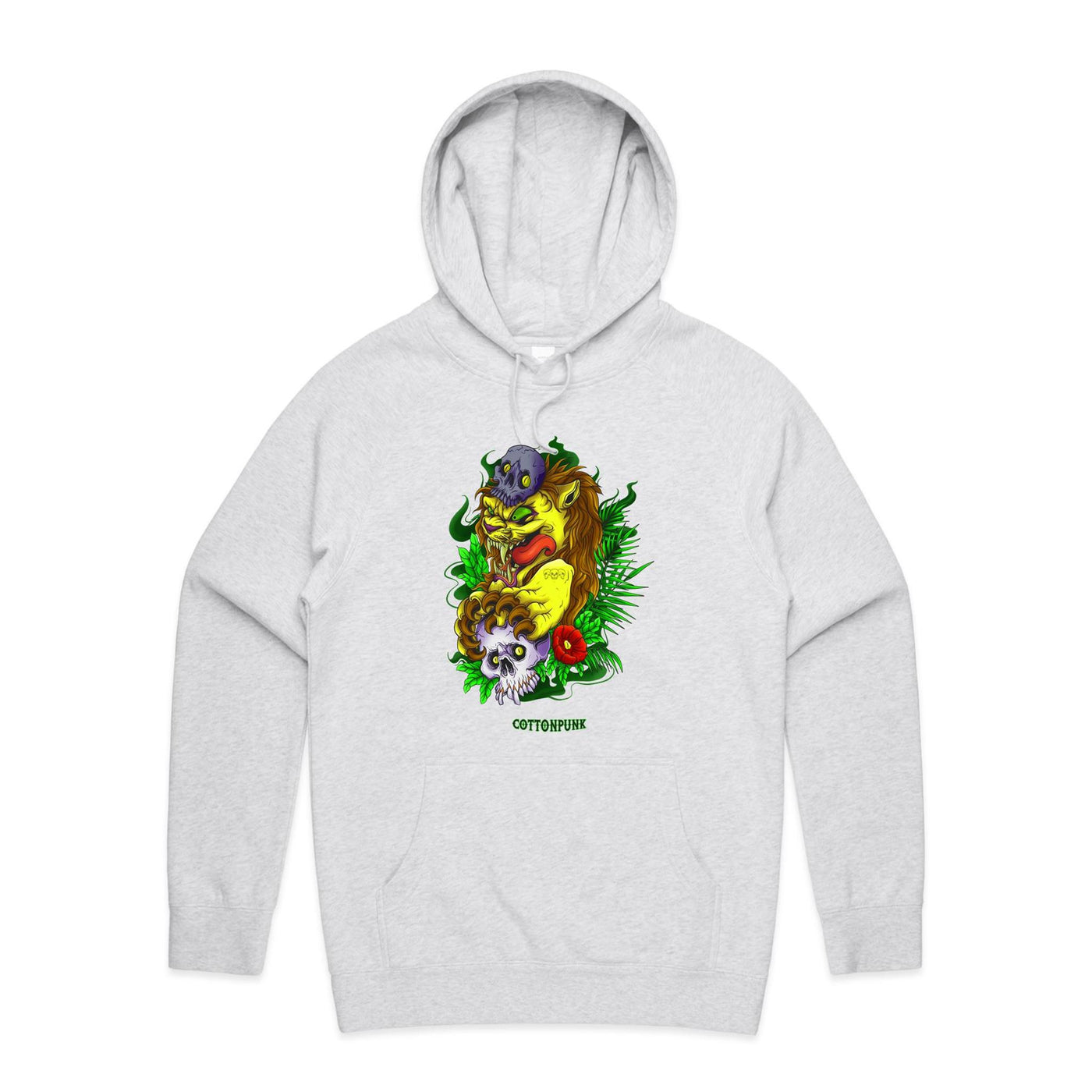 LION - Mens Pocket Hoodie - FRONT PRINT