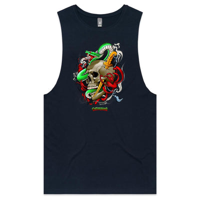 SNAKE - Mens Sleeveless T-Shirt - FRONT PRINT