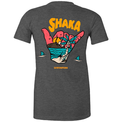 SHAKA (W) - Womens T-Shirt - BACK PRINT