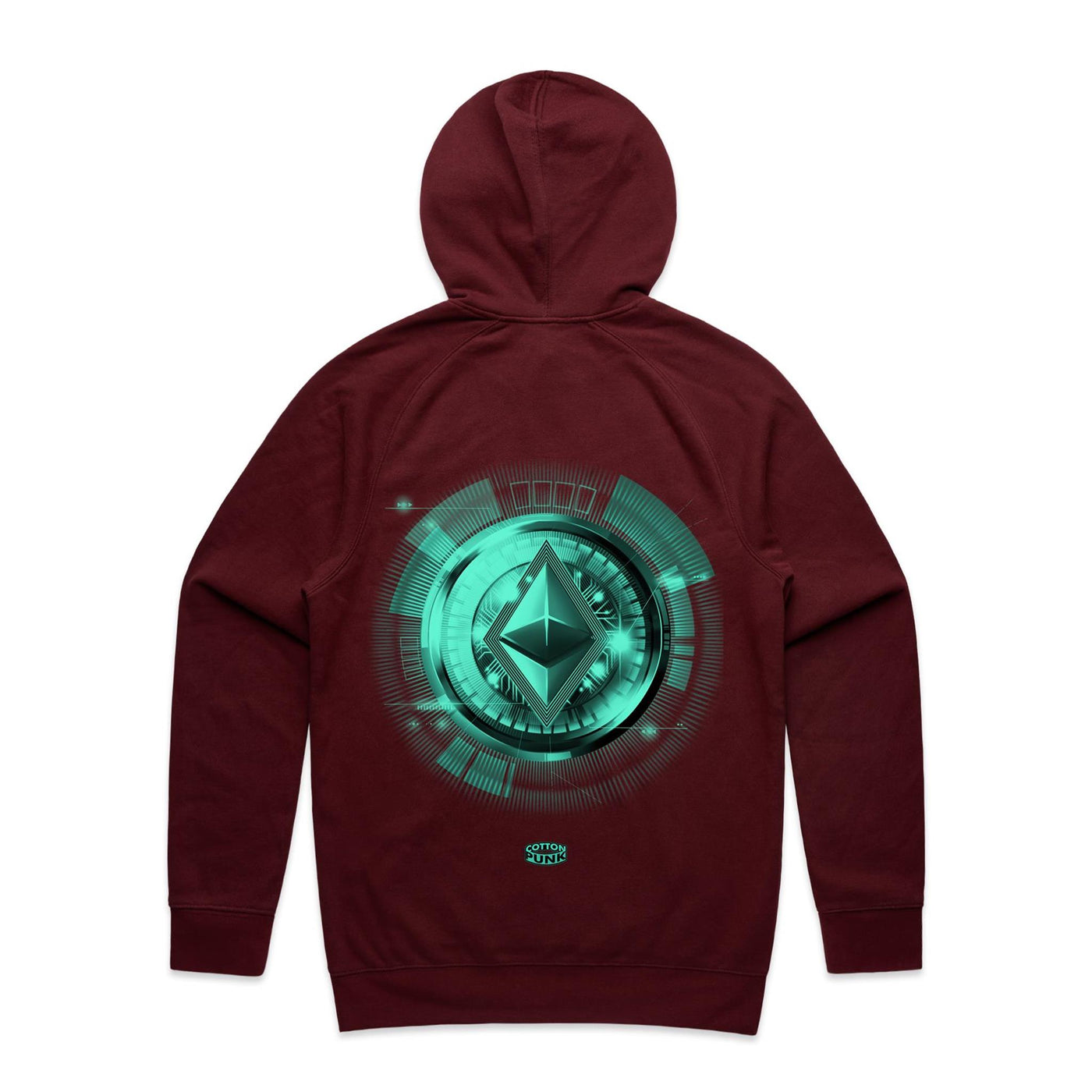 ETHEREUM III - Mens Pocket Hoodie - BACK PRINT