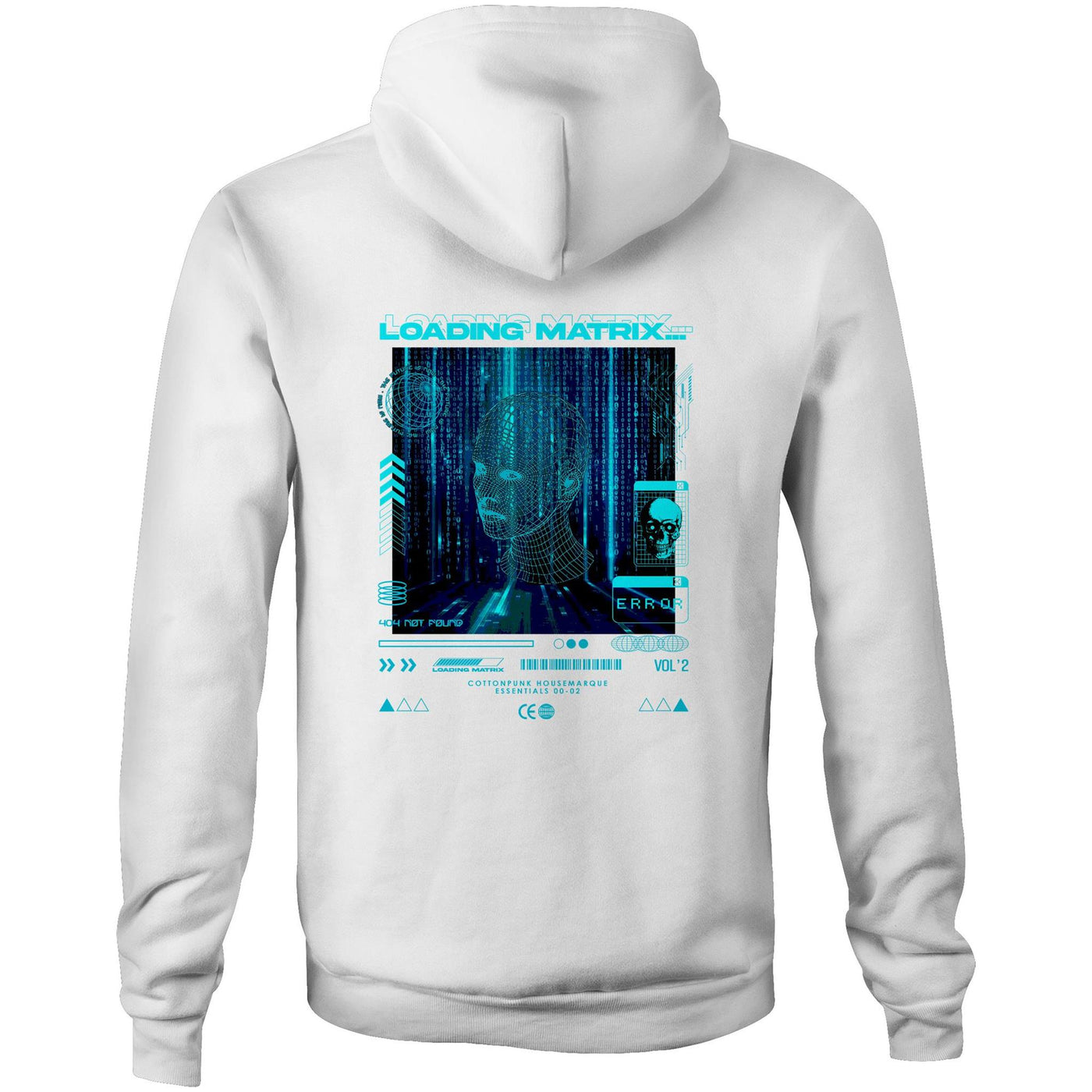 LOADING MATRIX - Mens Pocket Hoodie - BACK PRINT