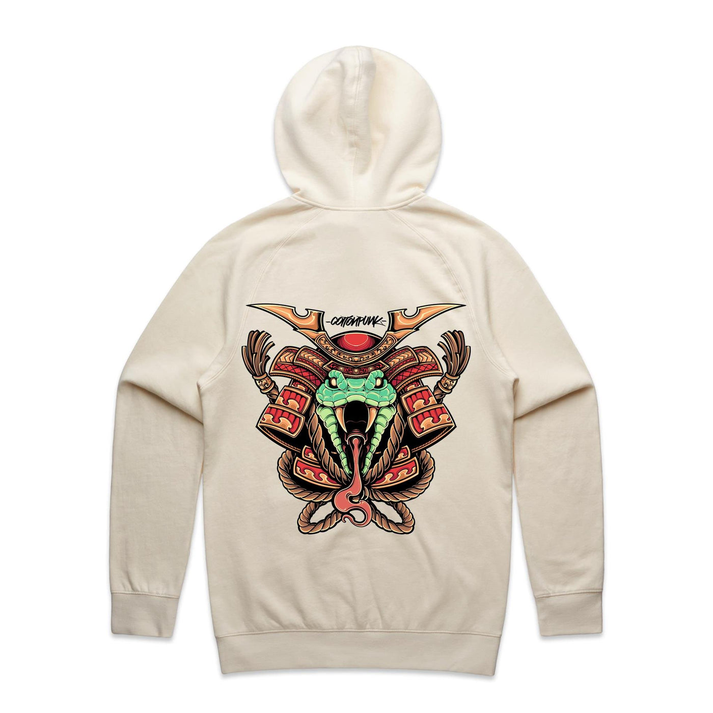 SPIRIT SNAKE - Mens Pocket Hoodie - BACK PRINT