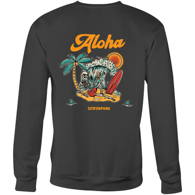 SUMMER TIME - Mens Sweatshirt - BACK PRINT