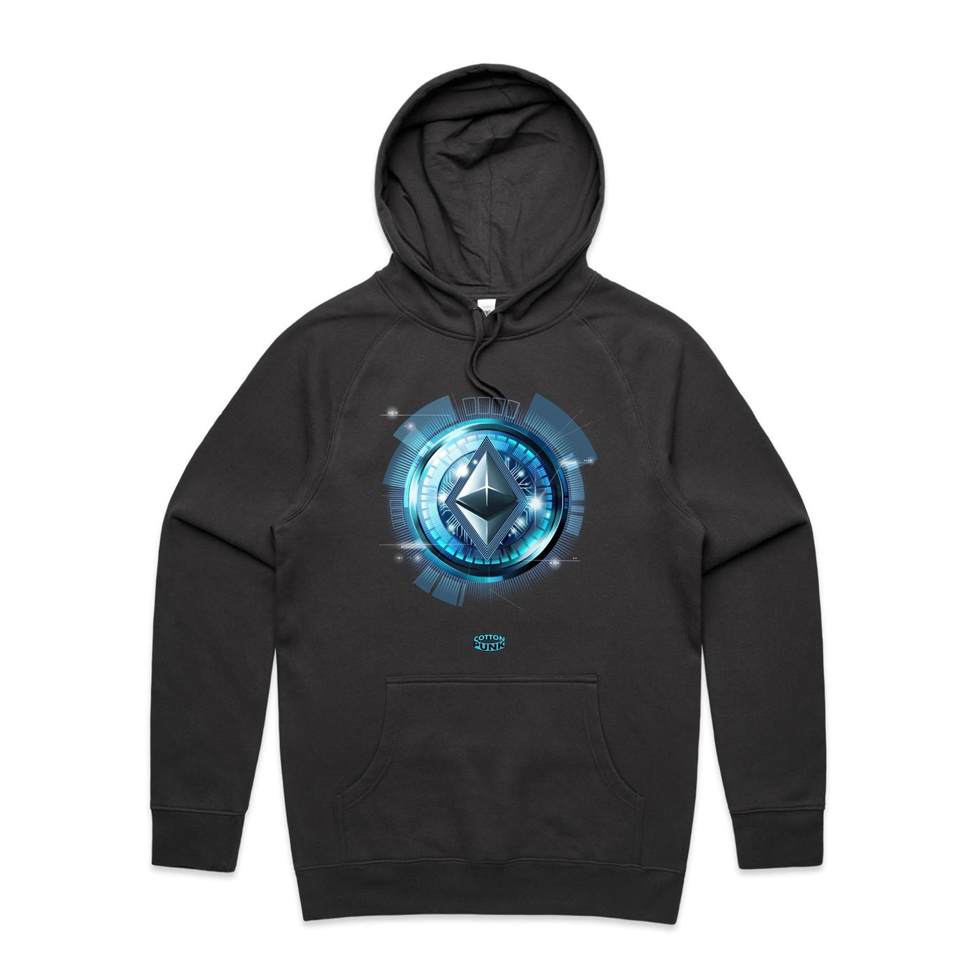 ETHEREUM - Mens Pocket Hoodie - FRONT PRINT