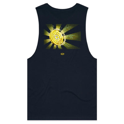 CARDANO II - Mens Sleeveless T-Shirt - BACK PRINT