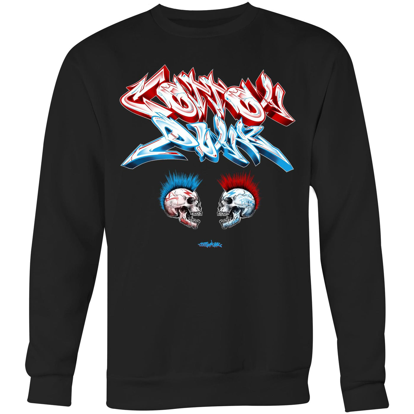 FACE 2 FACE - Mens Sweatshirt - FRONT PRINT