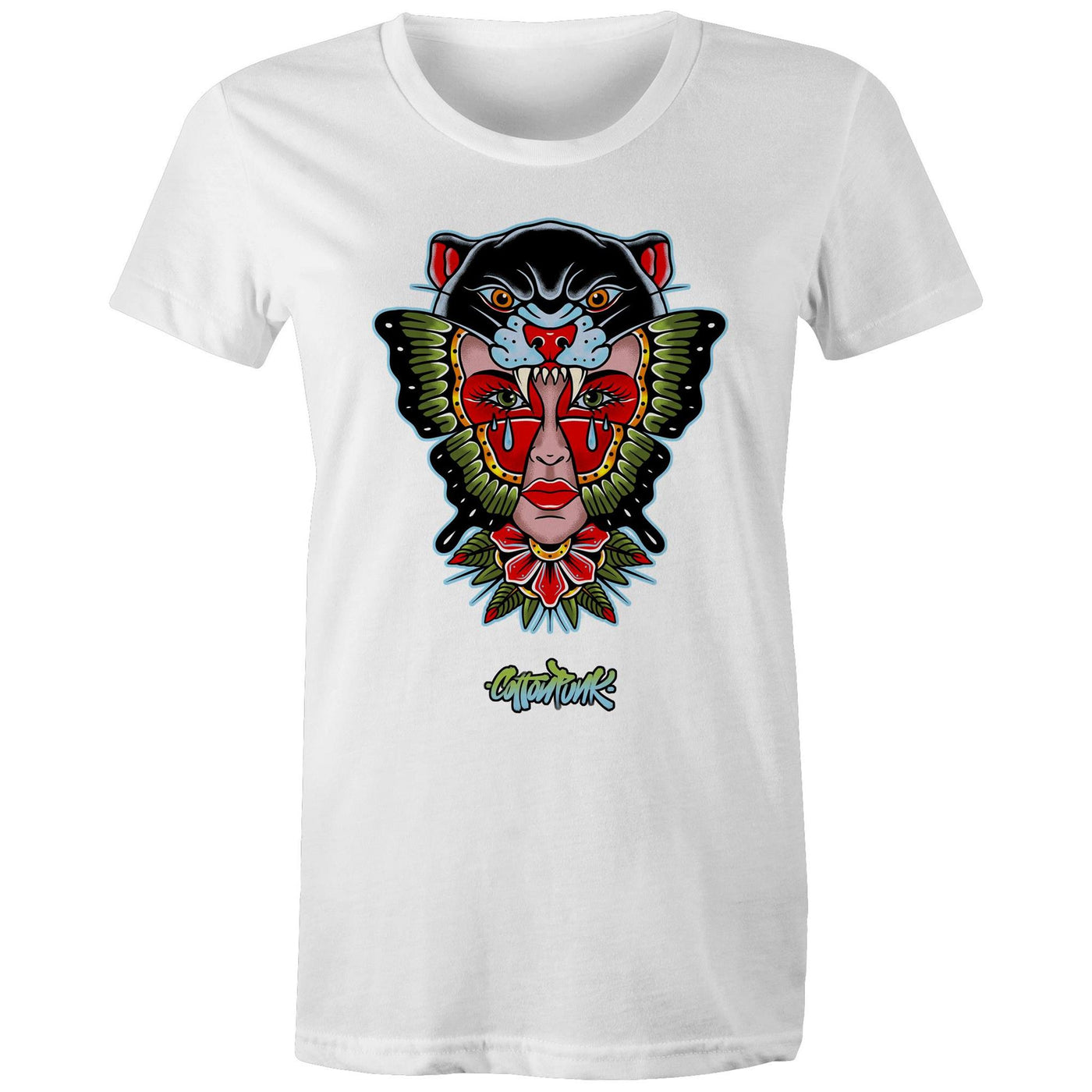 NO REGRETS (W) - Womens T-Shirt - FRONT PRINT