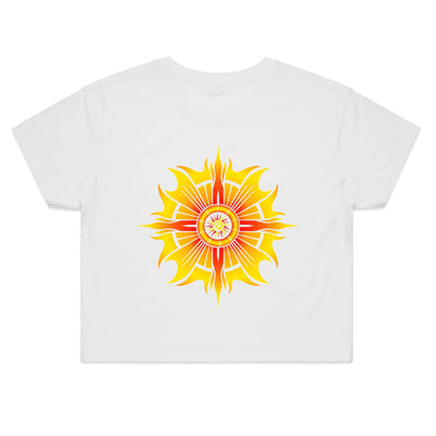 SUNDANCE (W) - Womens Crop T-Shirt - BACK PRINT