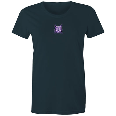 NIGHT HUNTER (W) - Womens T-Shirt - BACK PRINT