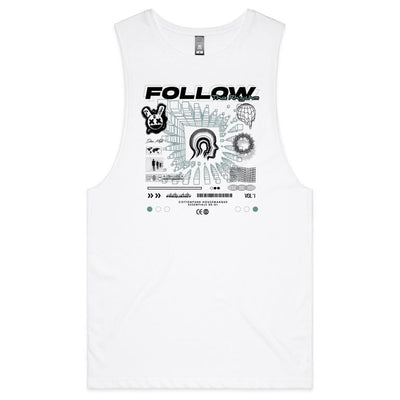 FREQUENCY - Mens Sleeveless T-Shirt - FRONT PRINT